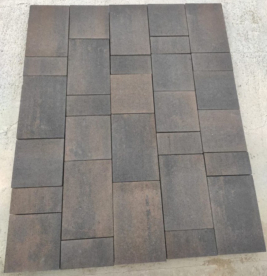 Бруківка "Лайнстоун Флоренція" Колормікс коричнево-чорна В-6 (20-10; 20-20; 20-30)